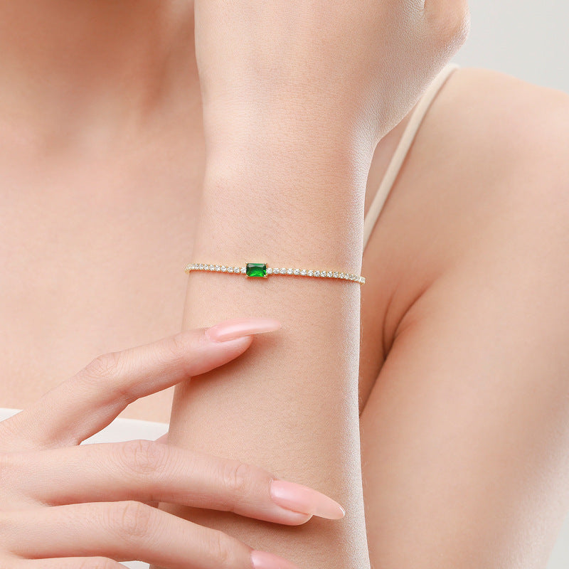 Green Diamond Bracelet S925