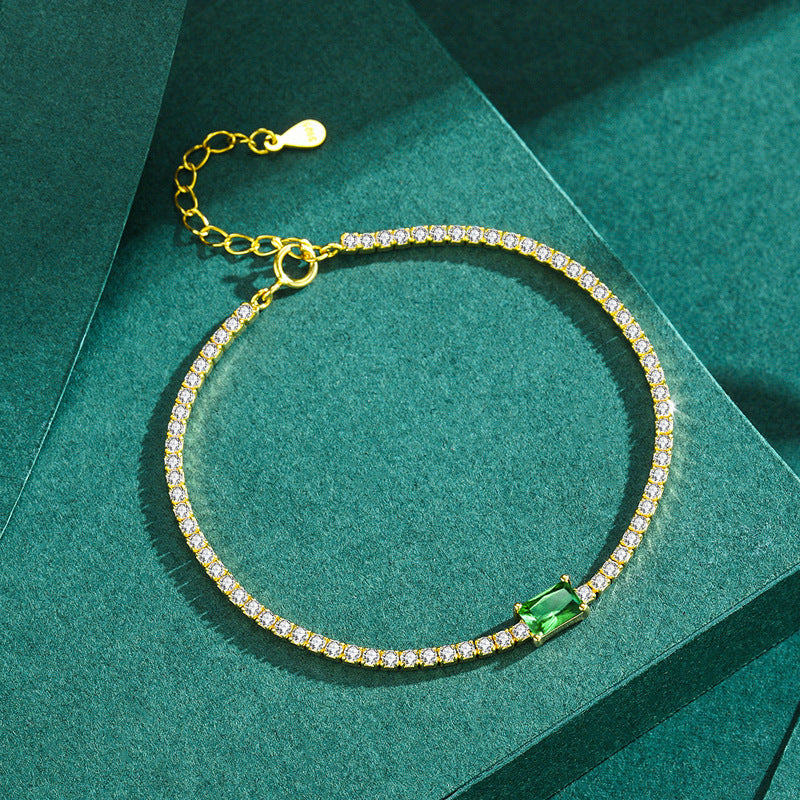 Green Diamond Bracelet S925