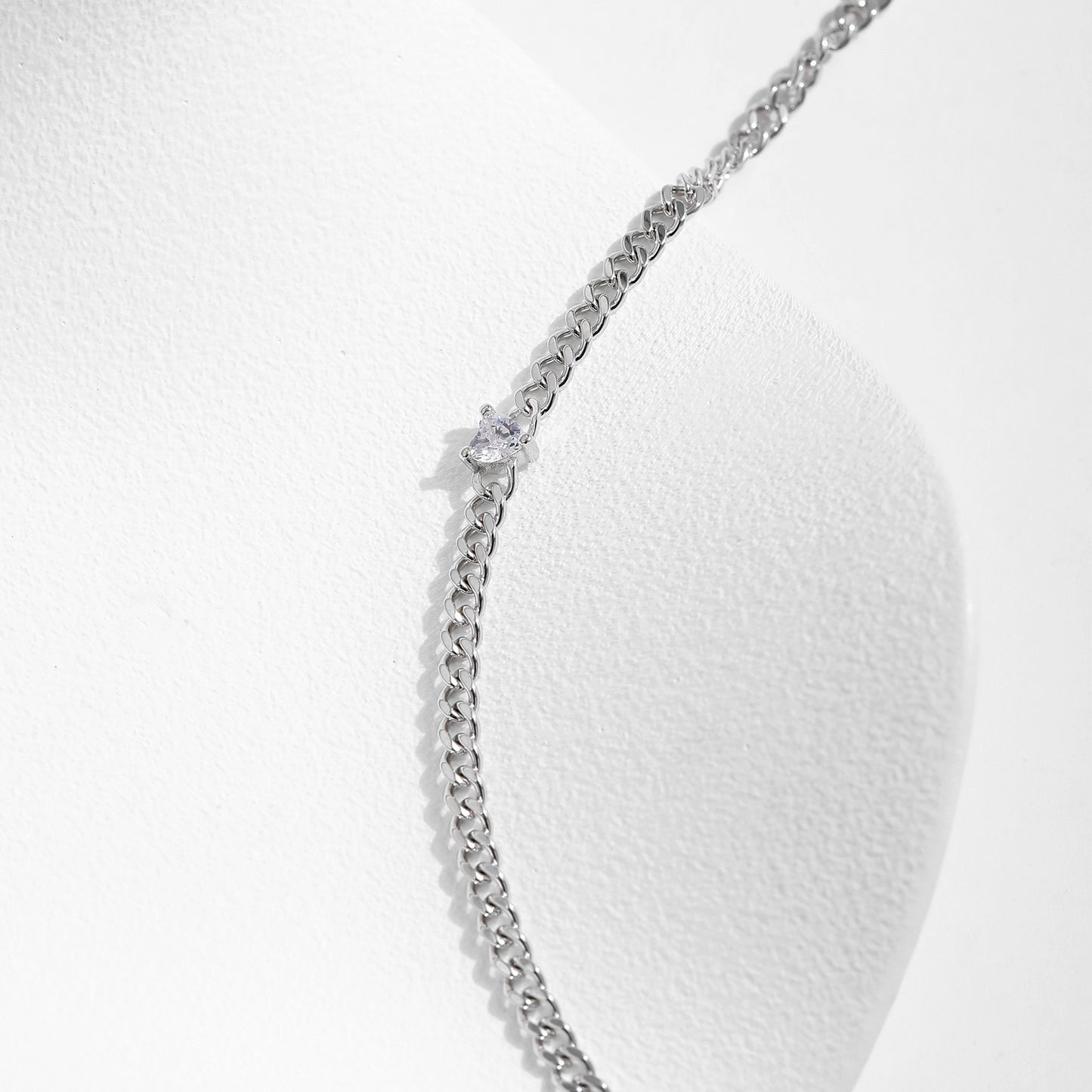 Diamond Heart Bracelet S925