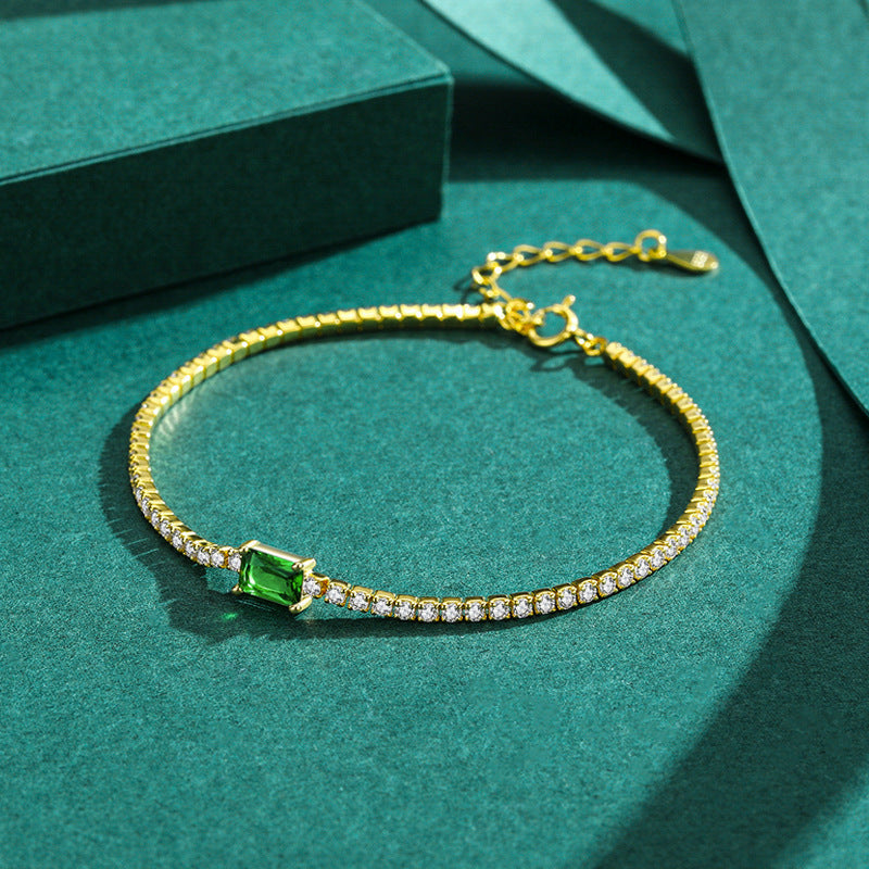 Green Diamond Bracelet S925