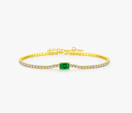 Green Diamond Bracelet S925