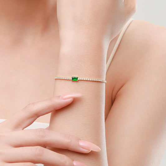 Green Diamond Bracelet S925